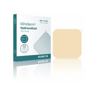 Klinion Kliniderm Hydro standaard hydrocolloïd wondverband 10x10cm