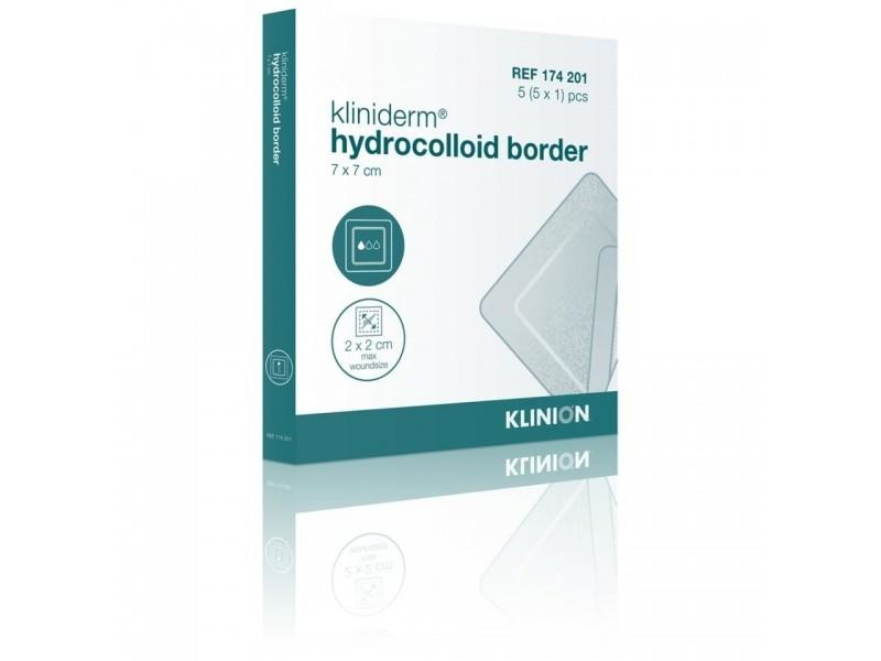 Klinion Kliniderm Hydro Border pansement hydrocollo¯de standard 7x7cm