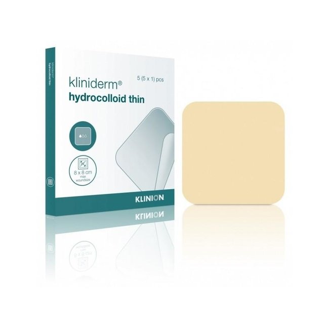 Kliniderm Hydro Thin hydrocolloid wound dressing 7.5x7.5cm