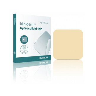 Klinion Kliniderm Hydro Thin hydrocolloid wound dressing 10x10cm