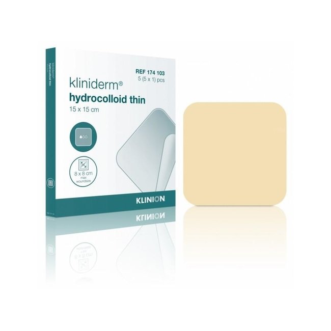 Kliniderm Hydro Dünner Hydrokolloid-Wundverband 15x15cm