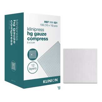 Klinion Klinion Mullkompresse HG steril 12-lagig 10x20cm 50 Stück