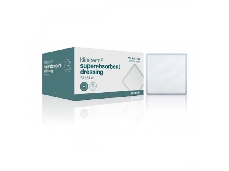Klinion Kliniderm Superabsorbierender Verband steril 7,5x7,5cm