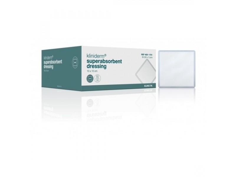 Klinion Kliniderm Superabsorbent dressing sterile 10x10cm (50)