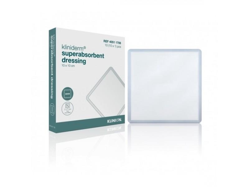Klinion Kliniderm Superabsorbent dressing sterile 10x10cm (10)