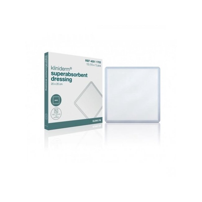 Kliniderm Pansement Superabsorbant stérile 20x20cm