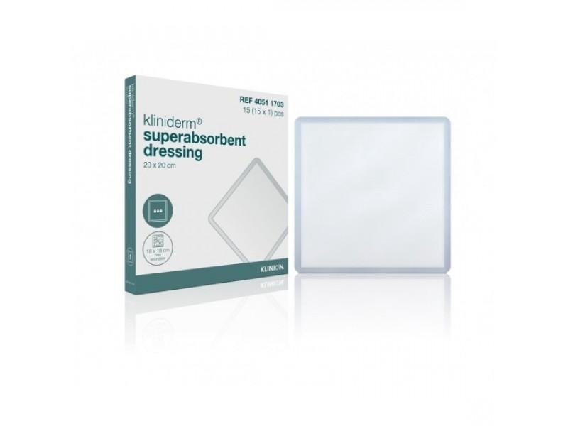Klinion Kliniderm Superabsorbent dressing sterile 20x20cm