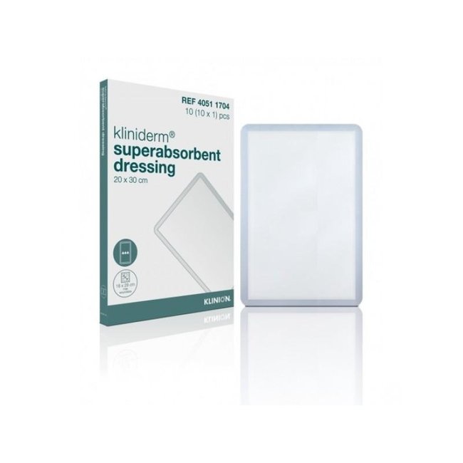 Kliniderm Superabsorbent dressing sterile 20x30cm
