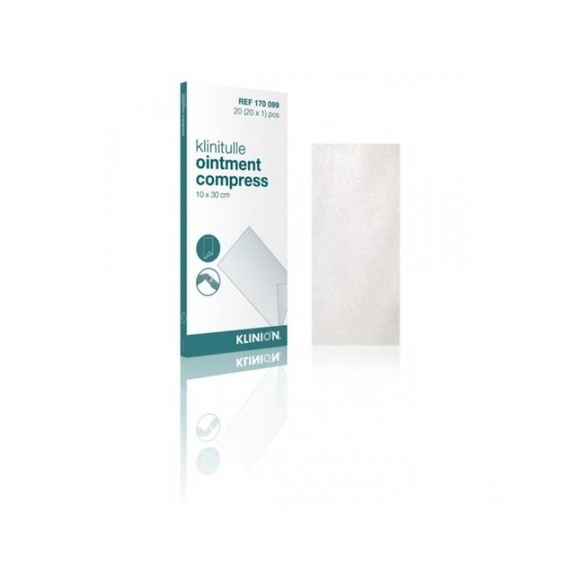 Klinitulle ointment compress 10 x 30cm sterile 20 pieces