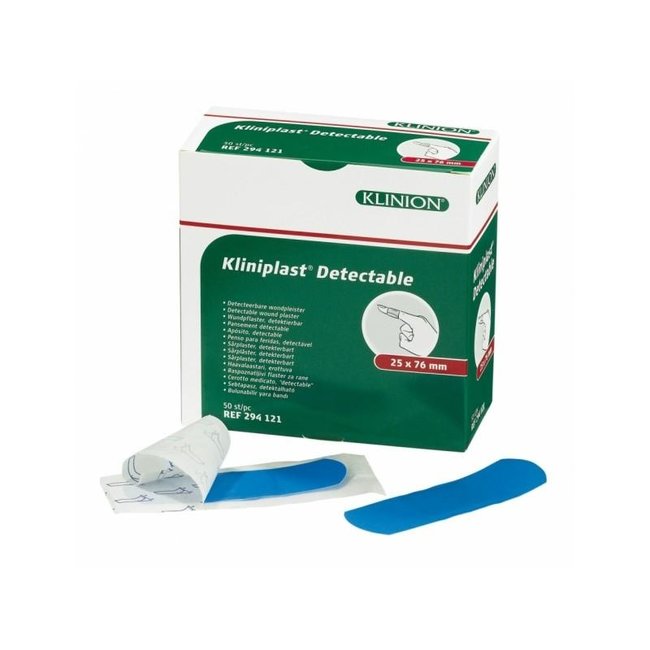 Kliniplast detectable blue wound plaster