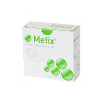 Molnlycke Mefix non-woven fixation plaster 2.5 cm x 10 meters