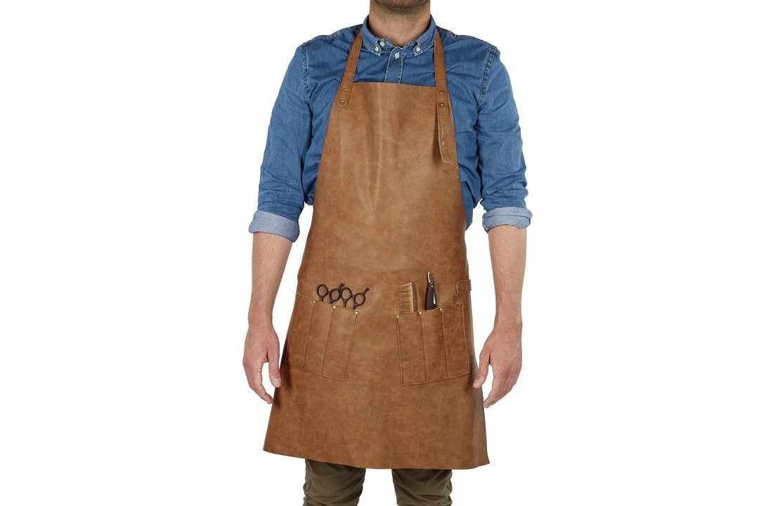 Mascul pu leather apron barburys