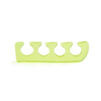 Sinelco Silicone toe separator '2 pcs fluo green