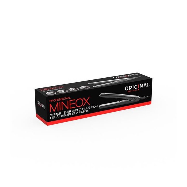 Mineox mini straightener 30w glanzend zwart original best bu