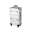 Professional beauty trolley 2 in 1 silver