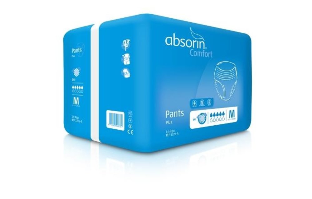 Absorin comfort pant plus <145cm l wit 1235-a