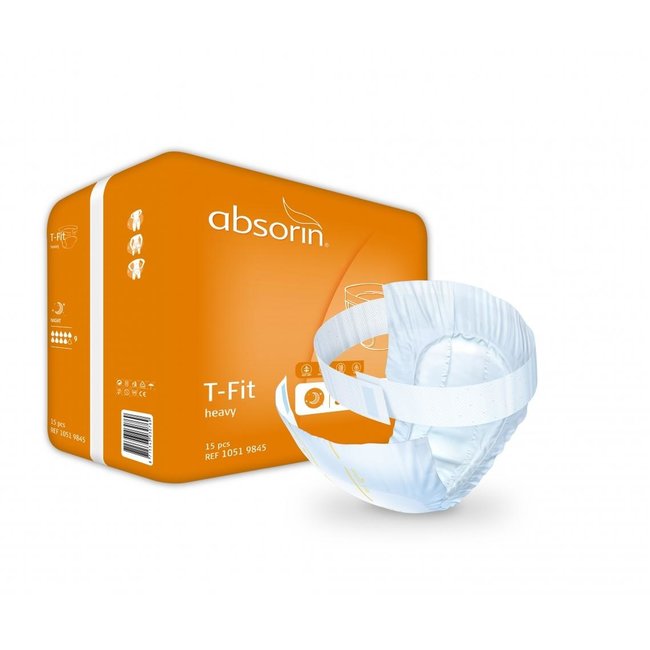 Absorin comfort t-fit heavy m geel 10519725