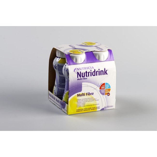 Nutricia nutridrink multi fiber diet food 200ml vanilla 65284