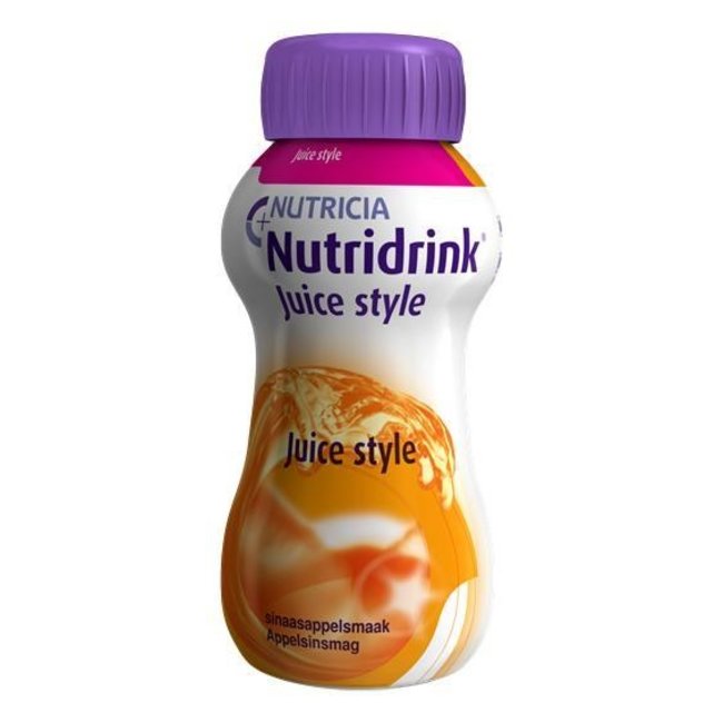 Nutricia nutridrink juicestyle dieetvoeding 200ml sinaasappel 65448