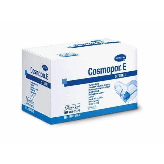 Cosmopor E wound dressing sterile 7.2x5cm 50 pieces