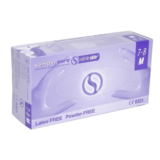 Sempercare nitrile skin gloves blue 200 pieces (XL = 180st)