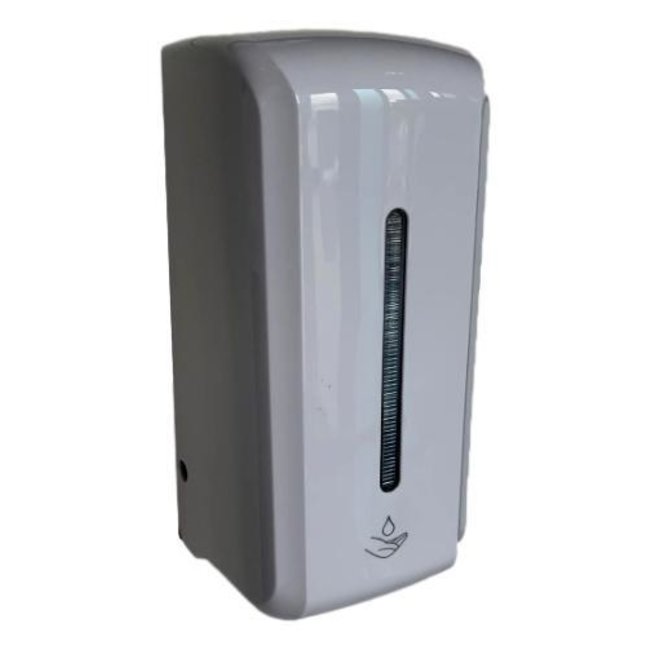 Distributeur DH sans contact blanc + ensemble combiné de gel désinfectant pour les mains de 5 litres