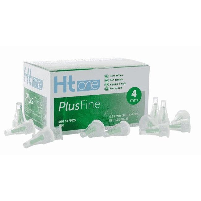 HT One Plusfine pennaalden 4 mm 32G - 100 stuks
