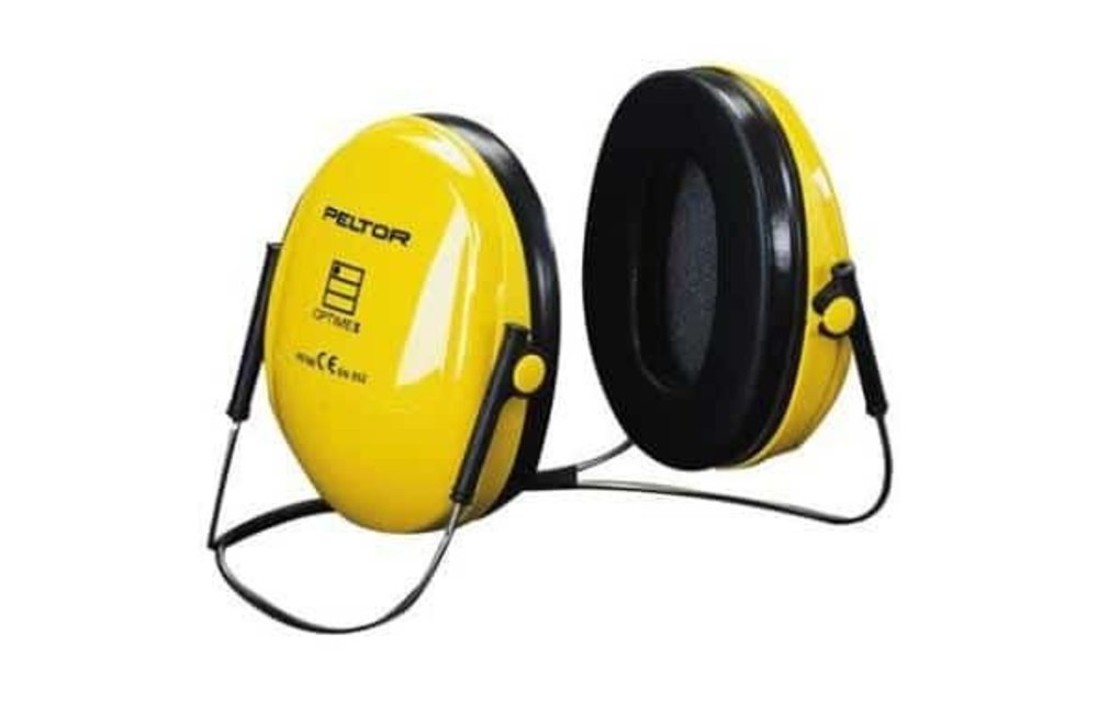 3M Peltor Optime I H510B gehoorkap met nekbeugel geel
