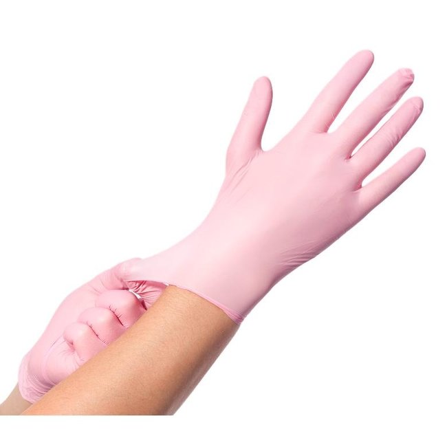 Gants en nitrile doux Comforties Rose (premium) 100 pièces