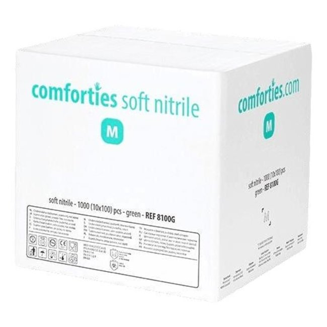 Comforties Soft nitril handschoenen Groen (premium) 100 stuks