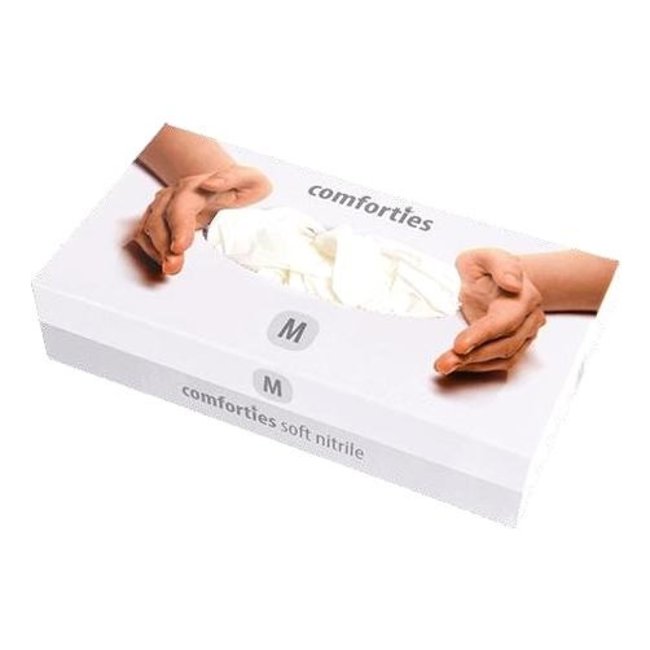 Comforties soft nitrile gloves White (premium) 100 pieces