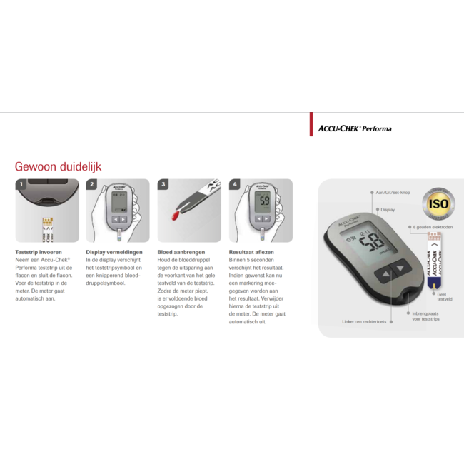 Bandelettes réactives Accu-Chek Performa