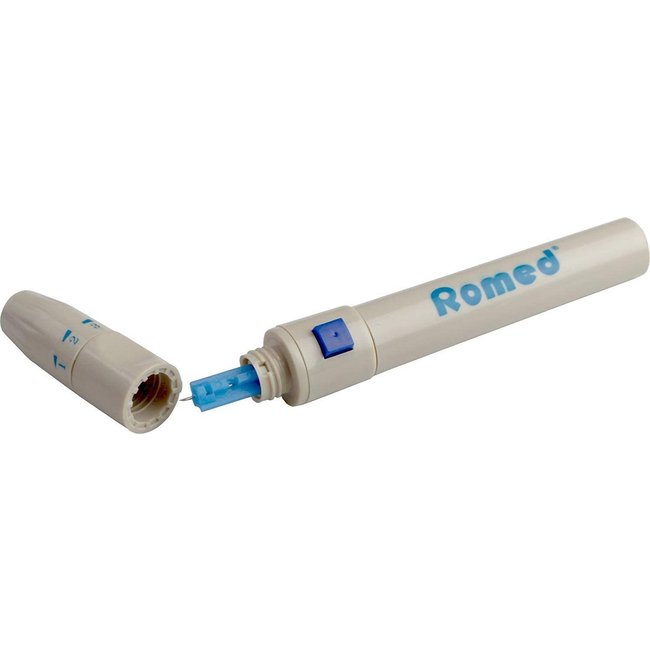 Romed pen for blood lancets / lancing device