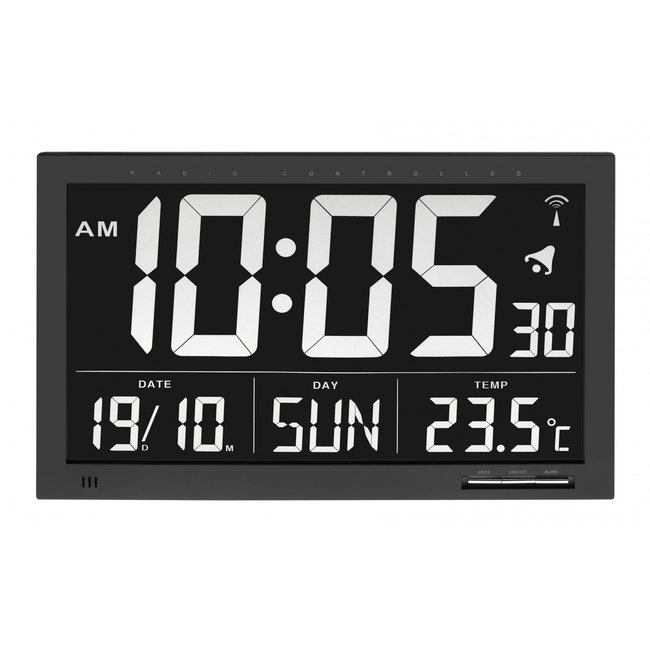 Radio clock with temperature XL