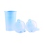 Drinking cup set with long spout lids