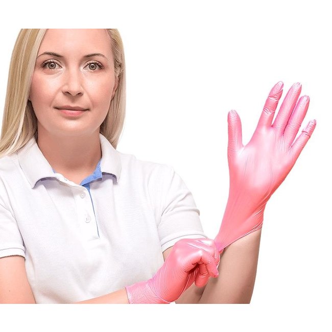 Comforties Soft nitrile Glamour Rose 100 pièces