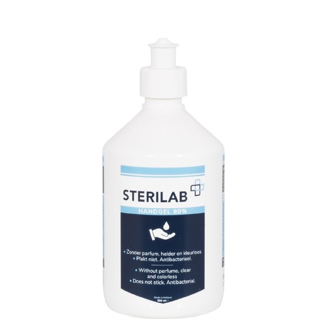 Sterilab hand gel 80% 500ml