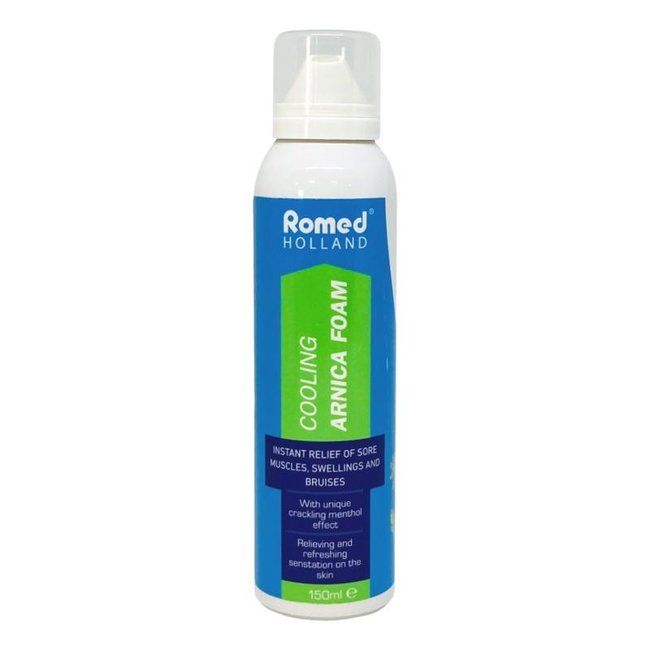 Romed verkoelende Arnica schuim met een knetterend effect, 150 ml