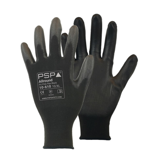 PU Black (12 pairs) Work Glove 10-610 PSP