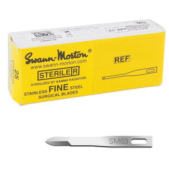 Swann Morton scalpel blades fine sterile SM63