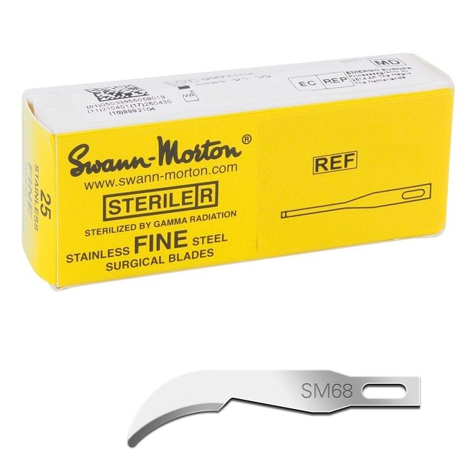 Swann Morton scalpel blades fine sterile SM68