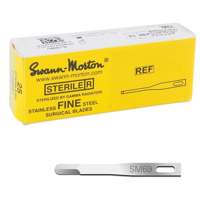 Swann Morton scalpel blades fine sterile SM69