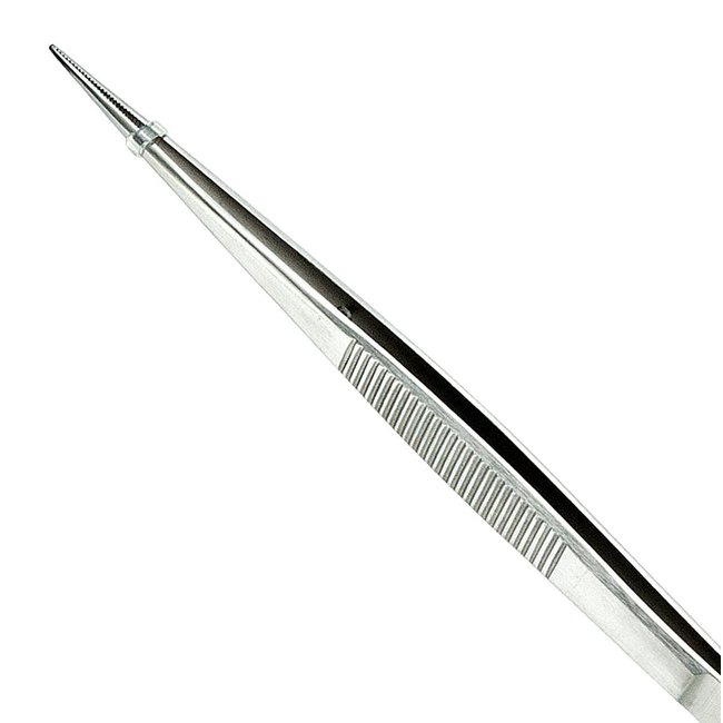 Splinter tweezers with guide pin