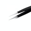 Epilation tweezers pointed with black handle