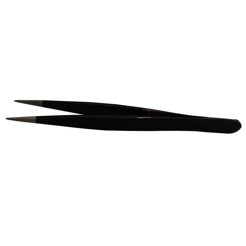 Medipharchem Epilation tweezers pointed with black handle, foto 3 van 3