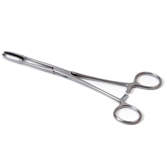 Maier corn tongs with cremaillere (lock) 25cm straight stainless steel