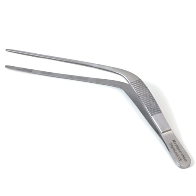 Troeltsch ear / nose tweezers curved stainless steel