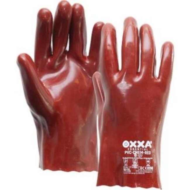 OXXA à€š PVC-Chem-Red 17-127 PVC Premium Red 17-127 Glove 10