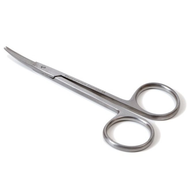 Iris scissors stainless steel curved (pointed / pointed)