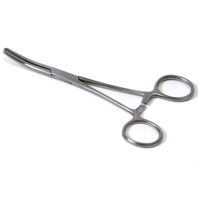 Pean Artery Forceps 14cm. curved stainless steel.